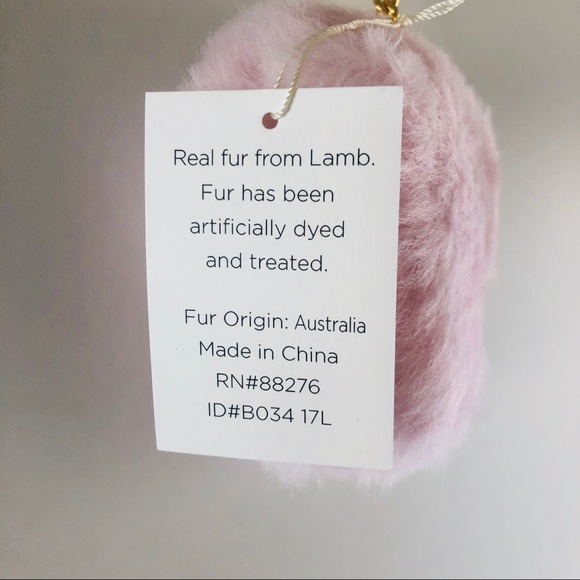 UGG | Fuzzy Coin Key FOB Pouch | Pink NWT - Picture 4 of 10